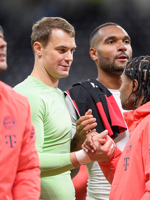 Ihre Verträge laufen aus: Leon Goretzka (v.l.), Manuel Neuer und Serge Gnabry.