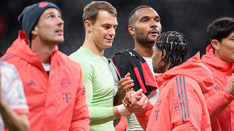 Ihre Verträge laufen aus: Leon Goretzka (v.l.), Manuel Neuer und Serge Gnabry.
