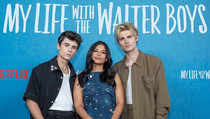 Ashby Gentry, Nikki Rodriguez und Noah LaLonde bei der Staffelpremiere zu "My Life with the Walter Boys" in New York.