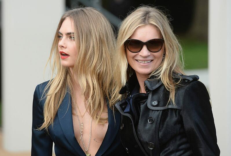 Cara Delevingne und Kate Moss.