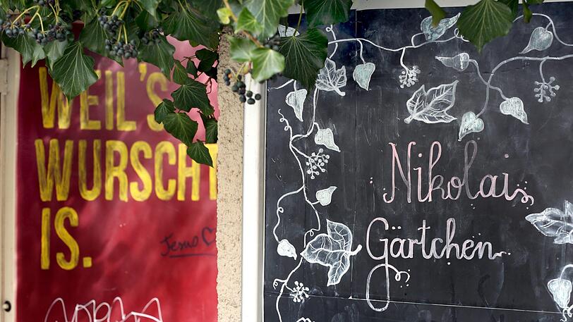 Weil&rsquo;s wurscht is: passender Name für den Imbiss am Nikolaiplatz.