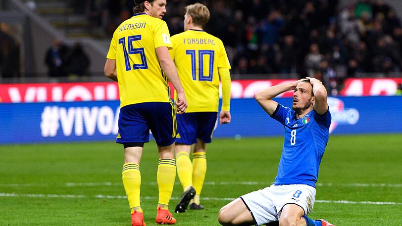 Nicht zu fassen: Andrea Belotti und seine italienischen Landsleute scheitern in den Play-Off Spielen an Schweden.