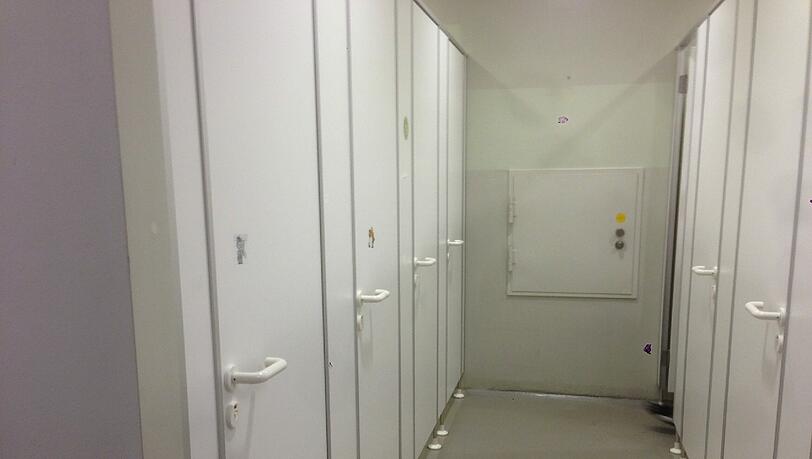 Kein Zutritt: Die Toiletten in der Allianz Arena.