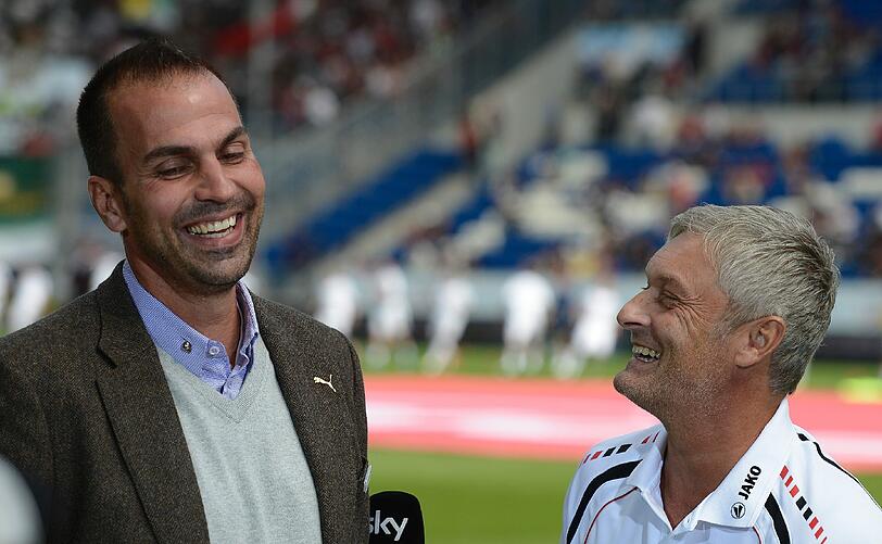 Vor dem Spiel konnte Markus Babbel noch lachen. Doch am Ende konnte nur Armin Veh zufrieden sein...