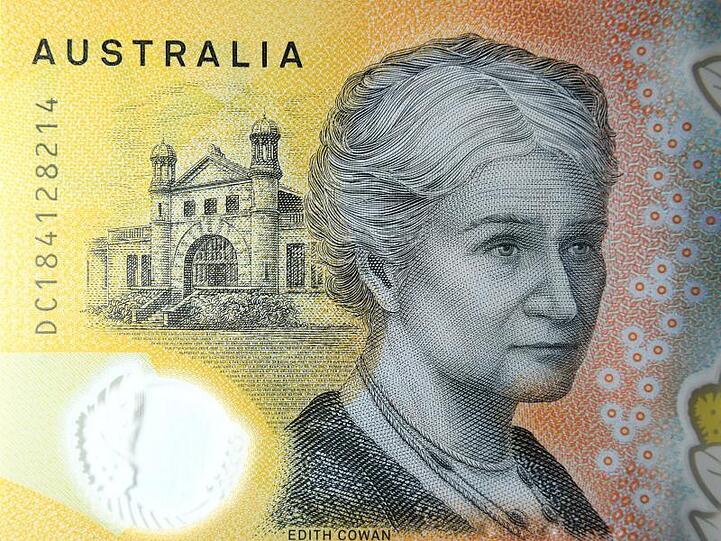 Die 50-Dollar-Note ist der am häufigsten benutzte Schein Australiens.