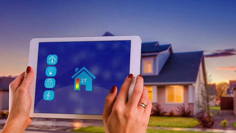 Im Smart Home kann alles mit wenigen Klicks gesteuert werden.