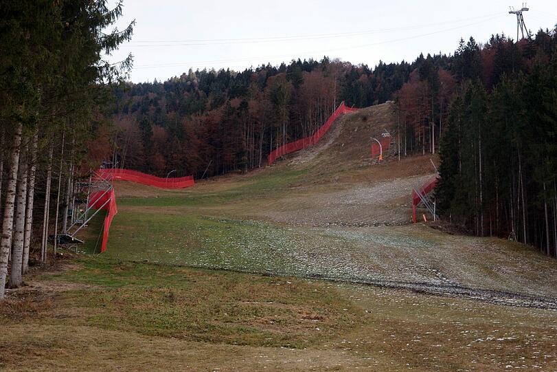 In kanpp zwei Monaten sollen hier die Ski-Ass runterbrausen.