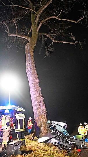 Der Mann kam von der Straße ab und krachte mit seinem Auto gegen einen Baum - er starb noch am Unfallort.