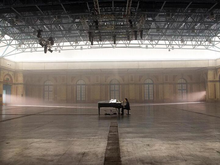 Solo am Piano: Nick Cave im Londoner Alexandra Palace.
