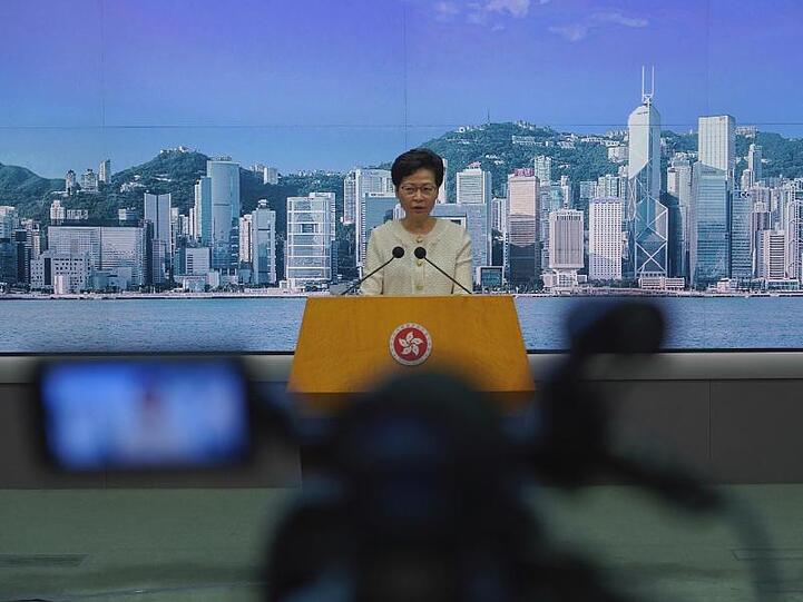 Carrie Lam, Regierungschefin der chinesischen Sonderverwaltungszone Hongkong.