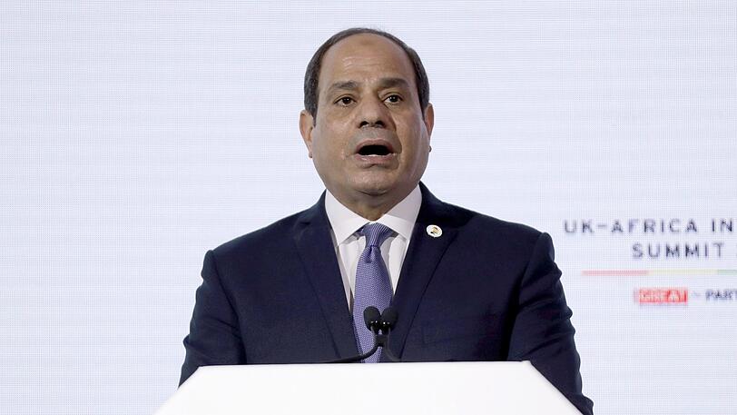 Abdel Al-Sisi, Präsident von Ägypten, spricht beim Afrika-Gipfel "UK-Africa Investment Summit 2020".