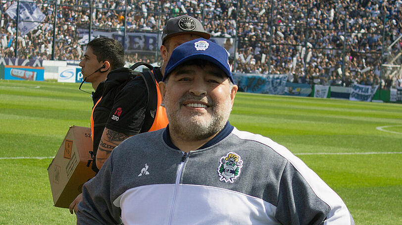 Diego Maradona bei einem Auftritt im vergangenen Jahr.