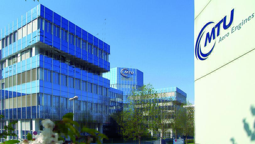 Die Zentrale von MTU Aero Engines in M&uuml;nchen. Der Triebwerkshersteller ist in der Branche f&uuml;hrend.