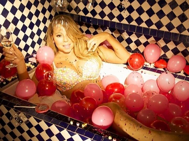 Champagner, Süßigkeiten und Luftballons: Mariah Carey wartet auf ihren Mann