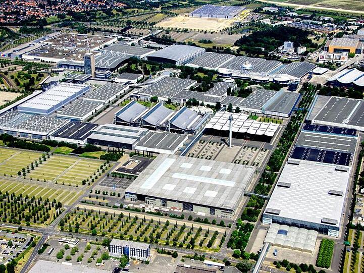 Das Messegelände der Deutschen Messe AG in Hannover. Die Messegesellschaft hofft auf Veranstaltungen ab September.