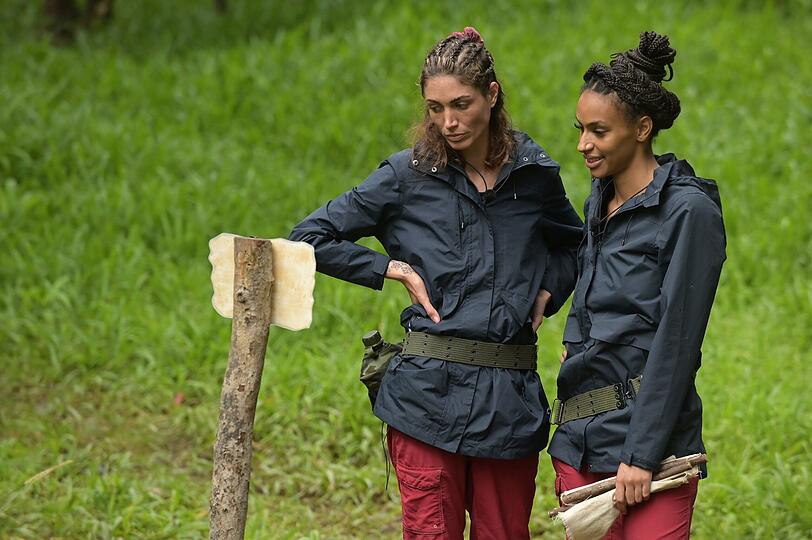 Tessa Bergmeier (l.) und Cecilia Asoro treten zur Schatzsuche Hochstapler an.