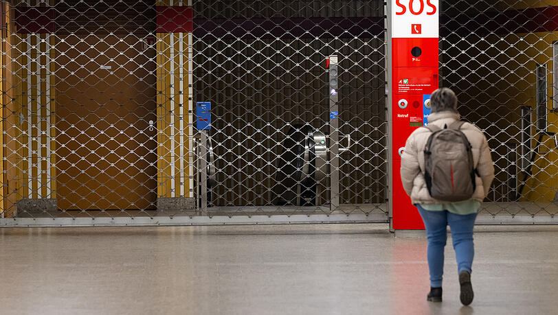 Hier geht's nicht weiter: Am Donnerstag (23. M&auml;rz) sind unter anderem die U-Bahnh&ouml;fe in M&uuml;nchen wieder abgesperrt. (Archivbild)