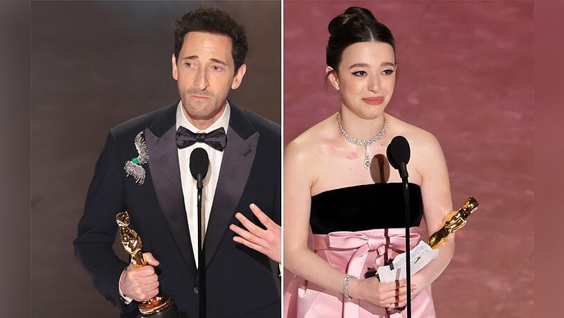 Adrien Brody und Mikey Madison durften dank "Der Brutalist" beziehungsweise "Anora" jubeln.