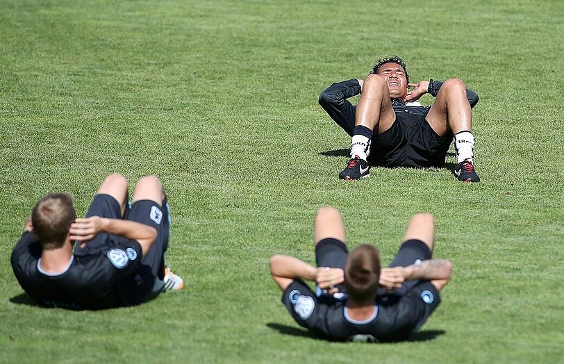Besonders beliebt: Sit-ups.
