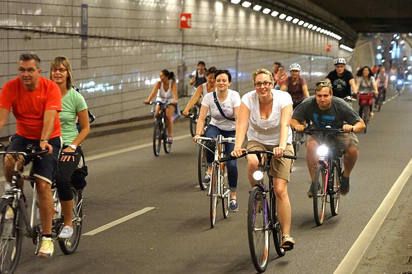 Über 16.000 Münchner waren bei der siebten Radlnacht dabei. Die Bilder.