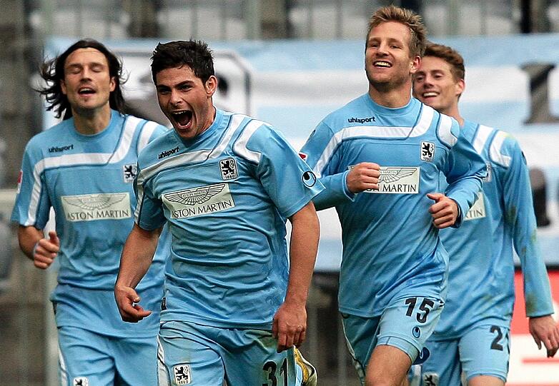 Löwe Volland jubelt.