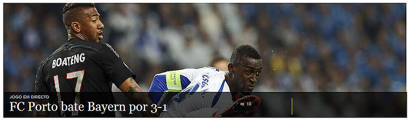 Die portugisische Zeitung "O Jogo" titelt wenig euphorisch "Porto besiegt Bayern mit 3:1".