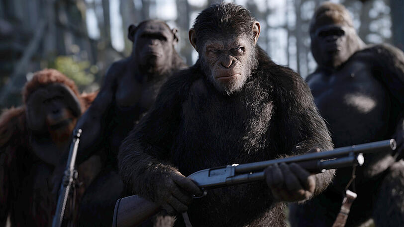 Affen-Anführer Caesar (Andy Serkis) hat sich und die Seinen bewaffnet.