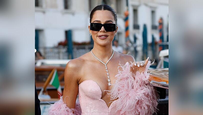 Khlo&eacute; Kardashian in Venedig bei der Bezos-Sanchez-Hochzeit im Juni 2025.