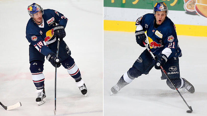 Schmerzlich vermisst: Steve Pinizzotto (links) und Dominik Kahun.