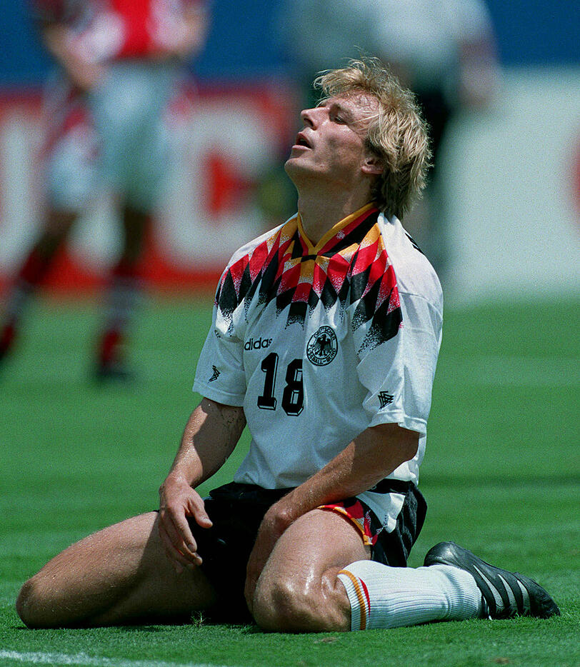 Bulgarien gegen Deutschland, 1994: J&uuml;rgen Klinsmann in East Rutherford.