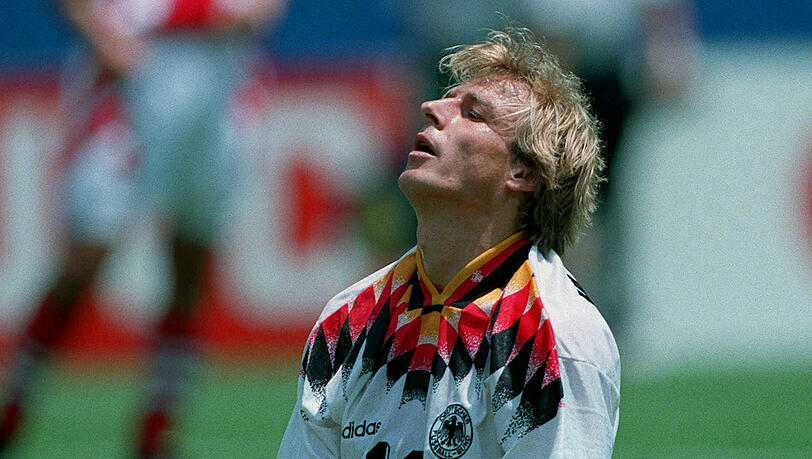 Bulgarien gegen Deutschland, 1994: J&uuml;rgen Klinsmann in East Rutherford.