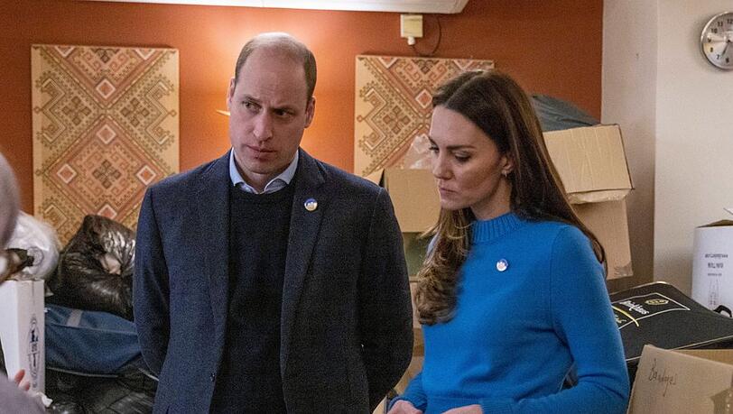 Prinz William und Herzogin Kate während eines Besuchs im Ukrainian Cultural Centre in London.