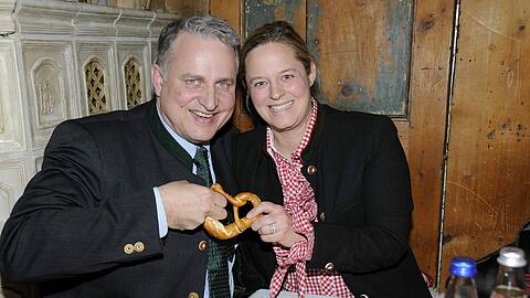 Frisch verheiratet: Wiesn-Wirt Christian Schottenhamel und seine Frau Johanna Halser.