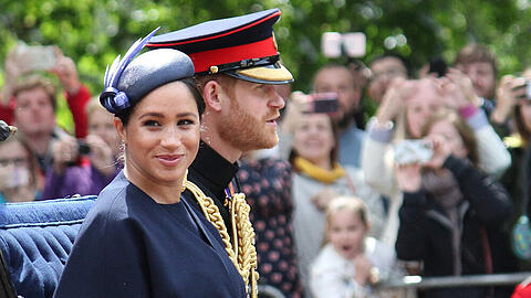 Sie treten nicht mehr länger als Vertreter der britischen Royals auf: Herzogin Meghan und Prinz Harry.