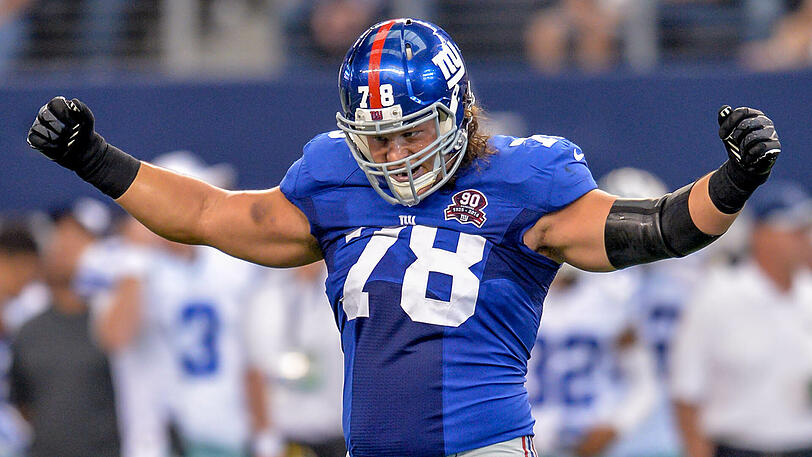 Markus Kuhn 2014 als Spieler der New York Giants.