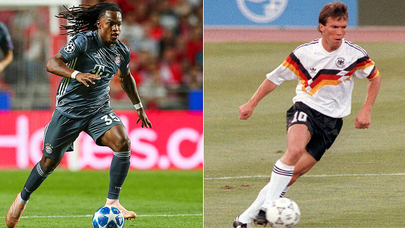 Dynamischer Antritt, Zweikampfstärke, Torgefahr: Renato Sanches (links) erinnerte gegen Ex-Klub Benfica Lissabon ein wenig an Weltmeister Lothar Matthäus.