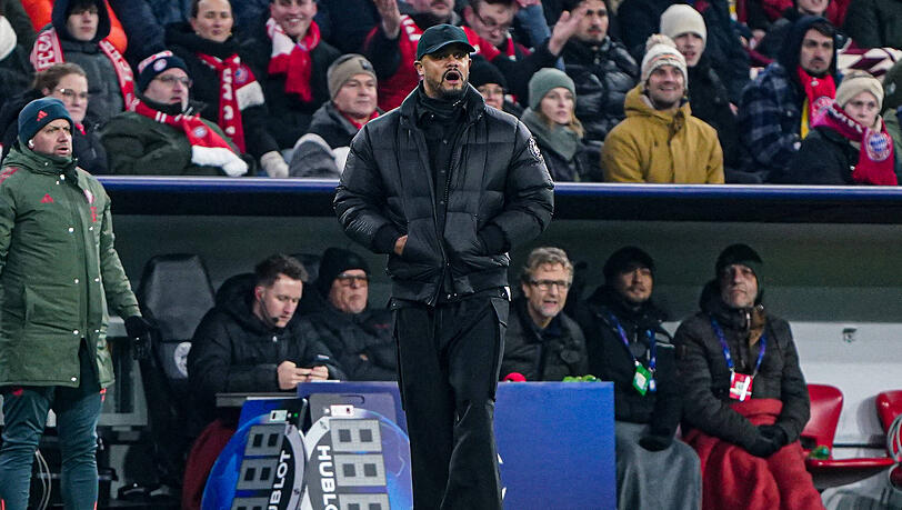 Stilsicher: Bayern-Trainer Vincent Kompany, hier beim 2:0 gegen Saint-Gilloise, &uuml;berzeugt auch modisch.