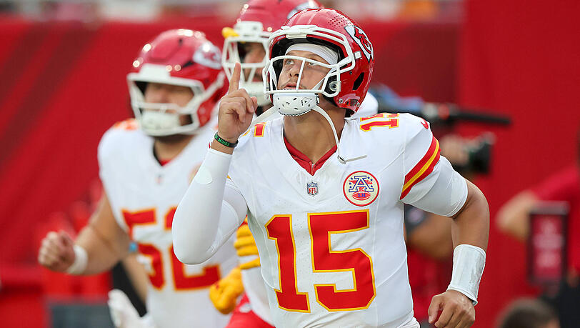 Nach seiner Verletzung zur&uuml;ck: Patrick Mahomes von den Kansas City Chiefs.