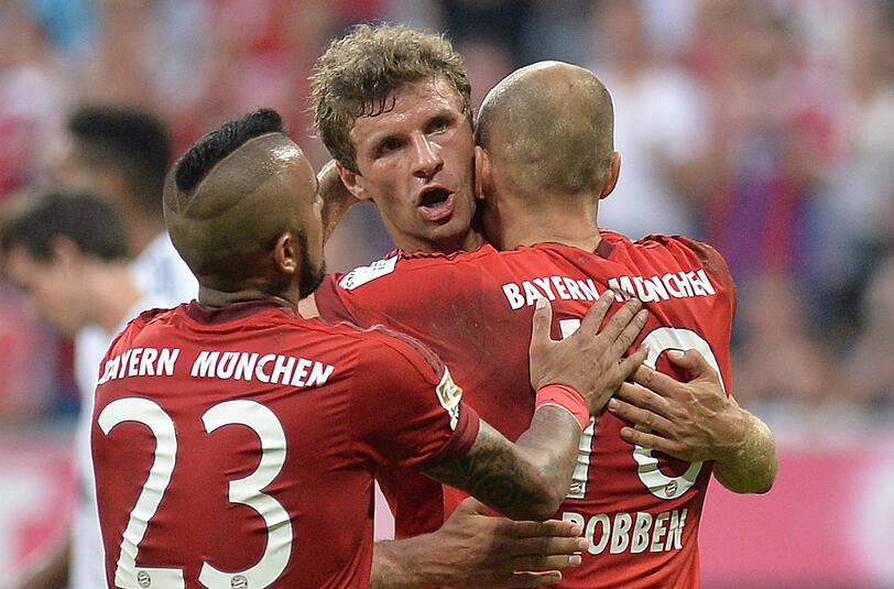 Über den Treffer zum 3:0 konnten sich dann doch alle wieder freuen!