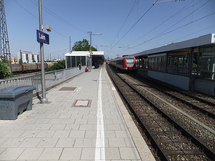 Der Laimer S-Bahnhof.