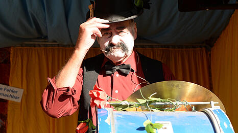 Sein Zuhause: Ringo Praetorius auf der Schichtl-Bühne.