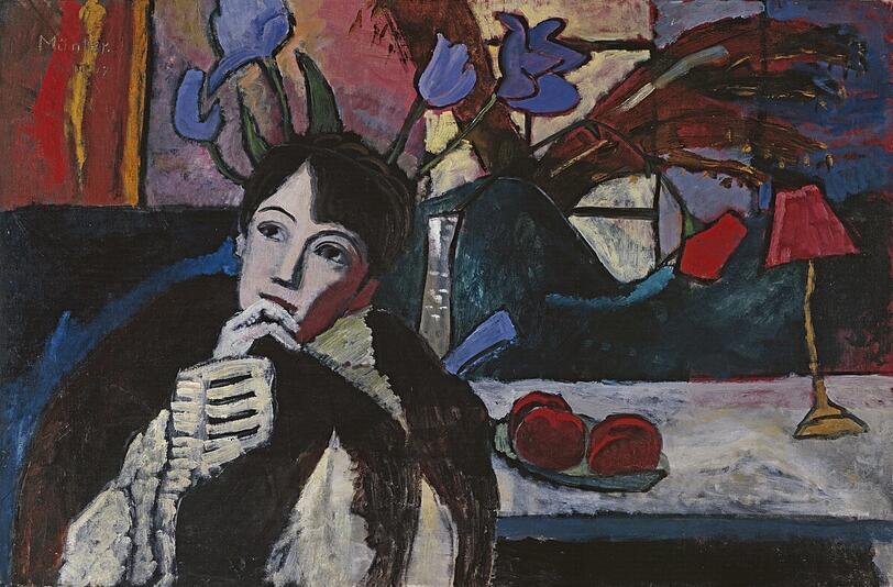 Gabriele M&uuml;nter wird im Lenbachhaus einen eigenen Raum erhalten. Hier die &bdquo;Sinnende&ldquo; von 1917.