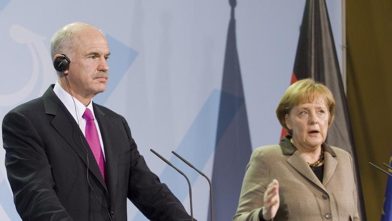 Angela Merkel mit Griechenlands Regierungschef Giorgos Papandreou Angela Merkel mit Griechenlands Regierungschef Giorgos Papandreou