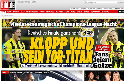 Bild.de macht's plakativ und spricht vom Klopps Titan-Team