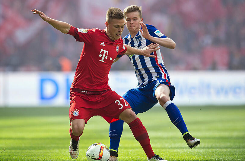Joshua Kimmich: Note 3. Nächster Flexi-Test für Joshua Kimmich. Erst Linksverteidiger, dann rüber nach rechts. Pep, der Ausbilder. Kann der Junge doch alles zuverlässig. Sicher im Passspiel, ohne Fehler im Stellungsspiel.