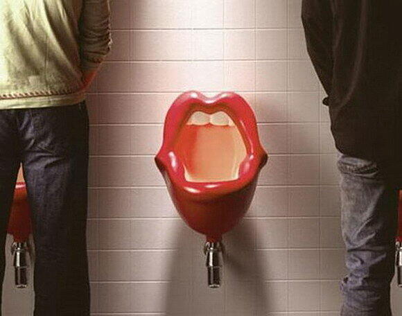 Da geht "Mann" doch gerne auf die Toilette