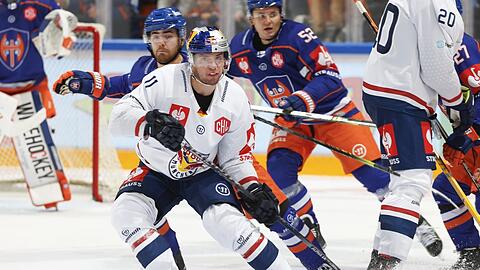 Diesmal ohne Tor: EHC-Sturm-Trumpf Frederik Tiffels beim 0:4 der Münchner bei Tappara Tamper