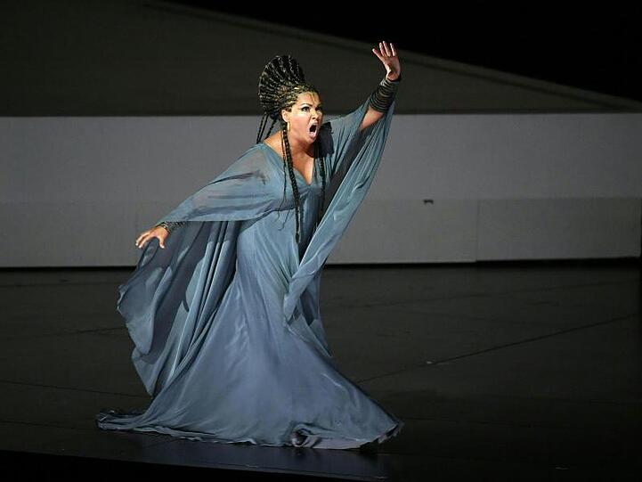 Anna Netrebko 2017 als Aida bei den Salzburger Festspielen.