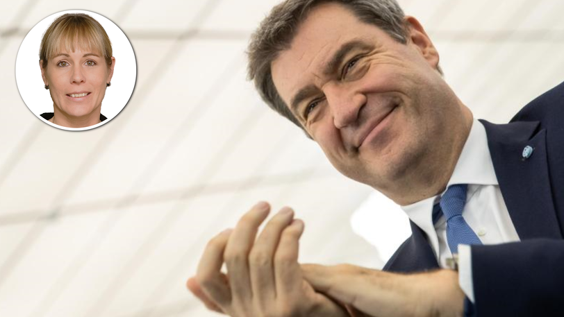Im Kampf um die Kanzlerkandidatur ist Markus Söder weiterhin dabei, auch wenn er das nicht zugibt.