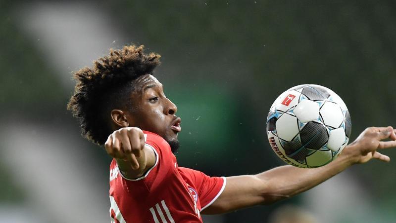 Bayerns Kingsley Coman kontrolliert den Ball. Foto: Martin Meissner/AP-Pool/dpa/Archivbild Bayerns Kingsley Coman kontrolliert den Ball. Foto: Martin Meissner/AP-Pool/dpa/Archivbild